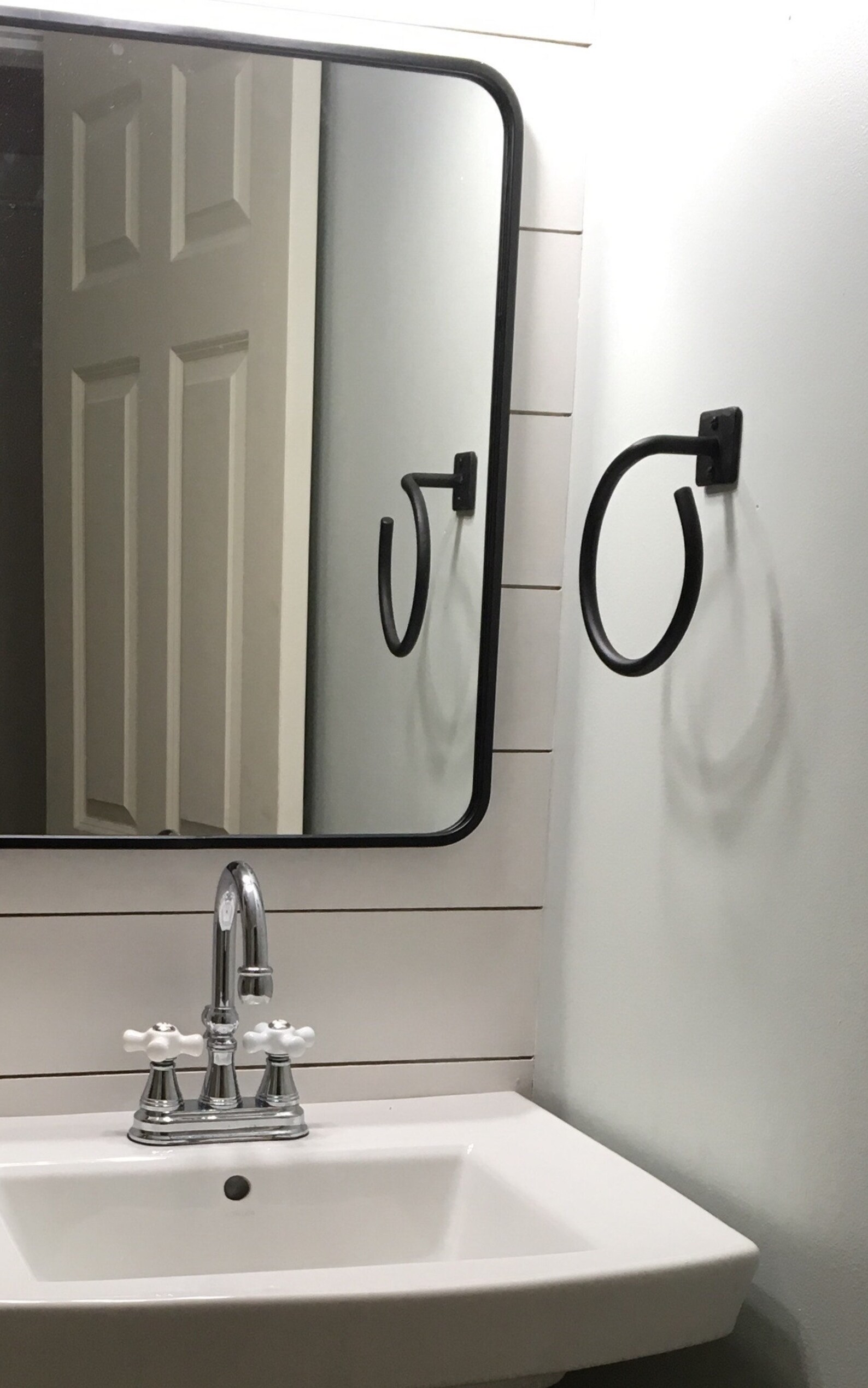 Modern Farmhouse 4 Piece Bathroom Hardware Set Towel Bar - Etsy