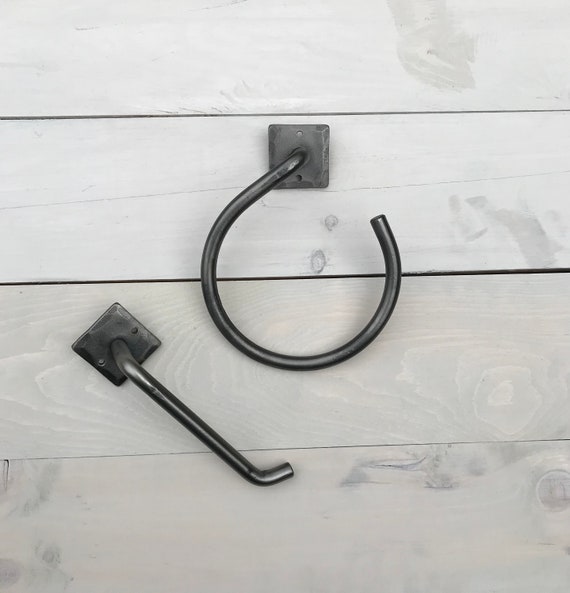 Modern Farmhouse Bathroom Set With Toilet Paper Holder And Etsy