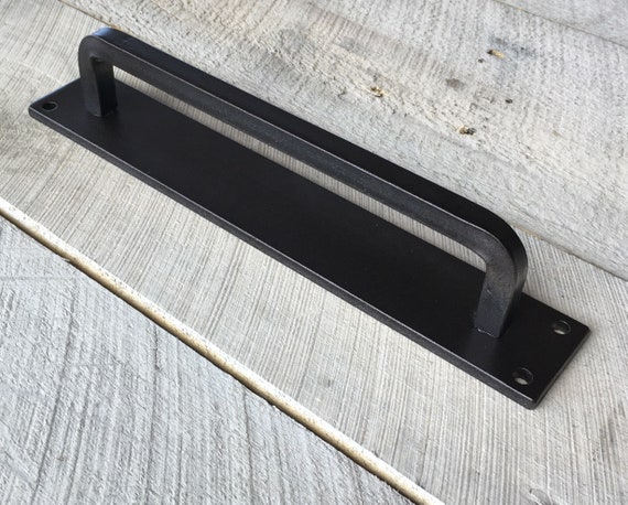 Iron with Black Finish Sliding Barn Door Handle Iron with Black Finish Sliding Barn Door Handle