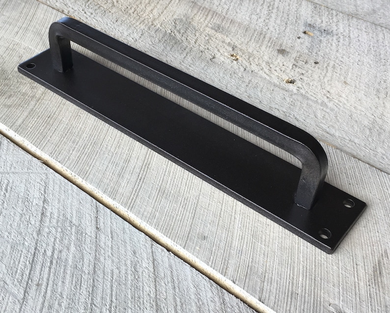 Barn Door Pull With Oil Rubbed Bronze Finish Rustic Barn Door Pulls Barn Door Handle Pull Handle Rustic Wrought Iron Handle
