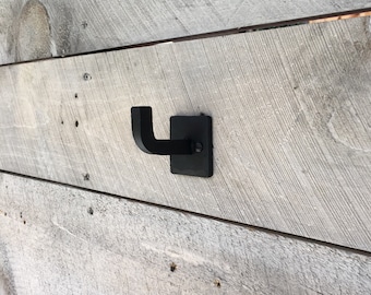 Handmade Modern Iron Robe Hook: Rustic Bathroom Towel Hanger