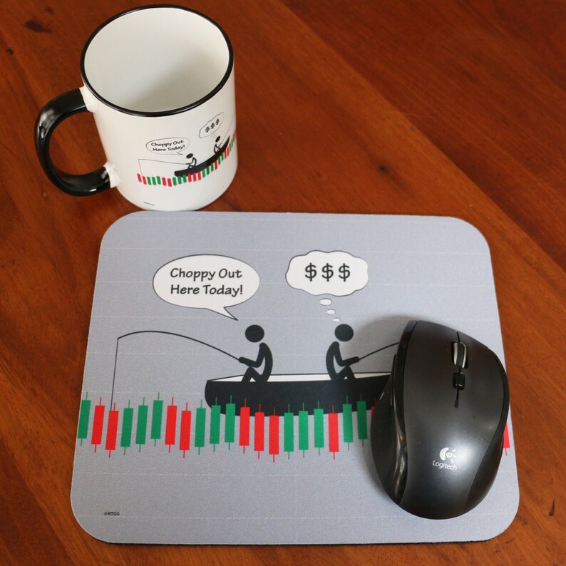 Stock Market Humor Mug Mouse Pad Set Great Gift For Wall Street Investors Forex Options And Day Traders Alike Ships Free - 