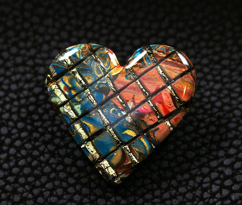 Mozaics Polymer clay cabochons cabochon polymer art bead Etsy