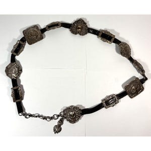 Brighton Black Small Medallion CONCHO Belt  Cowgirl Southwest Old West Brighton Women main image 3