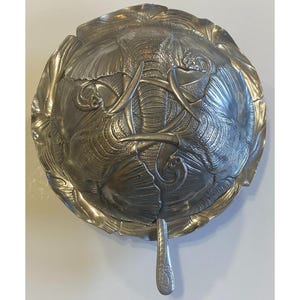 Vintage Arthur Court Aluminum Elephant Soup Tureen With Ladle