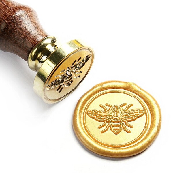 Wax Seal Stamp - Little Honey Bee Wax Stamp For Wax Sealing | Perfect For Wedding Invitations, DIY,  Cards, Envelopes (Stamp Only)