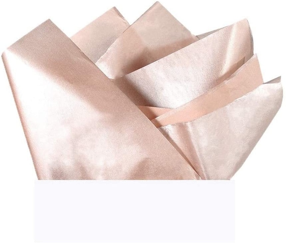 40 Sheets Premium Metallic Rose Gold Champagne Gold Tissue Gift Wrap Paper  Bulk - Recyclable Gift Wrapping Accessory - Perfect for Gift Bags