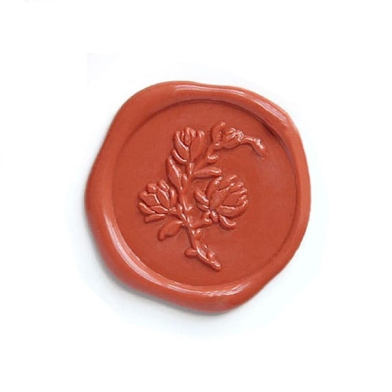 Flower Wax Seal Stamp, ONWINPOR Plant Leaf Wax Stamp Head Botanical Sealing  Stamp Head No Handle, Great DIY Sealing Wax Tools for Invitation Envelope
