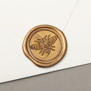 Wax Seal Stamp Little Honey Bee Wax Stamp For Wax Sealing Perfect For Wedding Invitations, DIY, Cards, Envelopes Stamp Only image 4