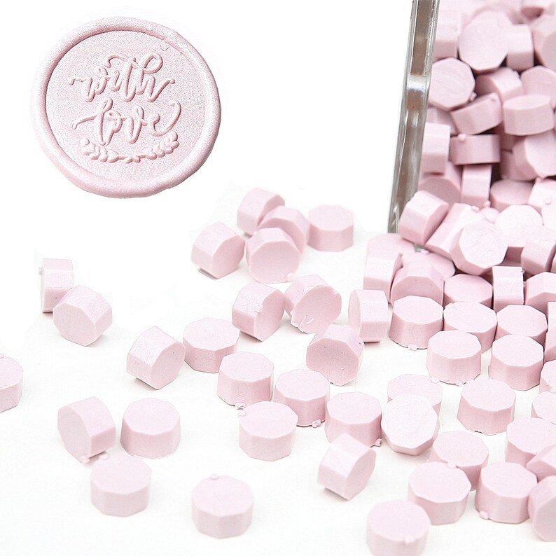 180 Pieces Sakura Pink Bottle Sealing Wax Beads