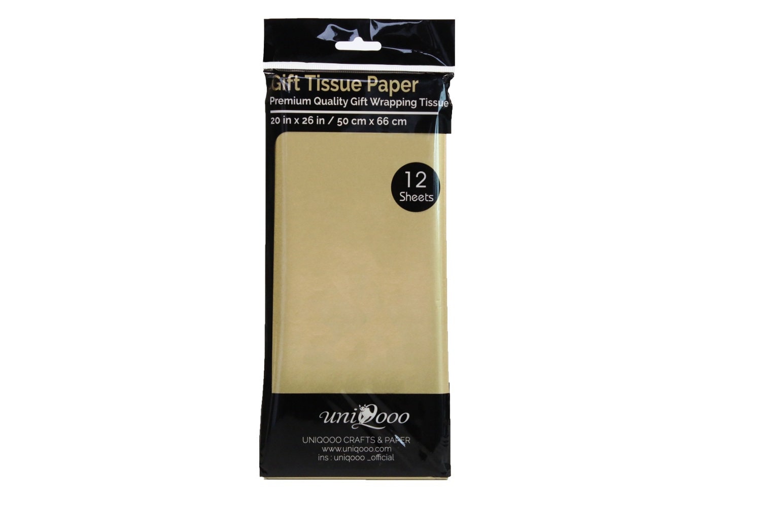 UNIQOOO 60 Sheets Premium Metallic Silver Tissue Gift Wrap Paper