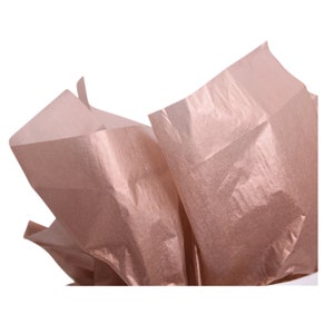 40 Sheets Premium Metallic Tissue Gift Wrap Paper Bulk Rose Gold