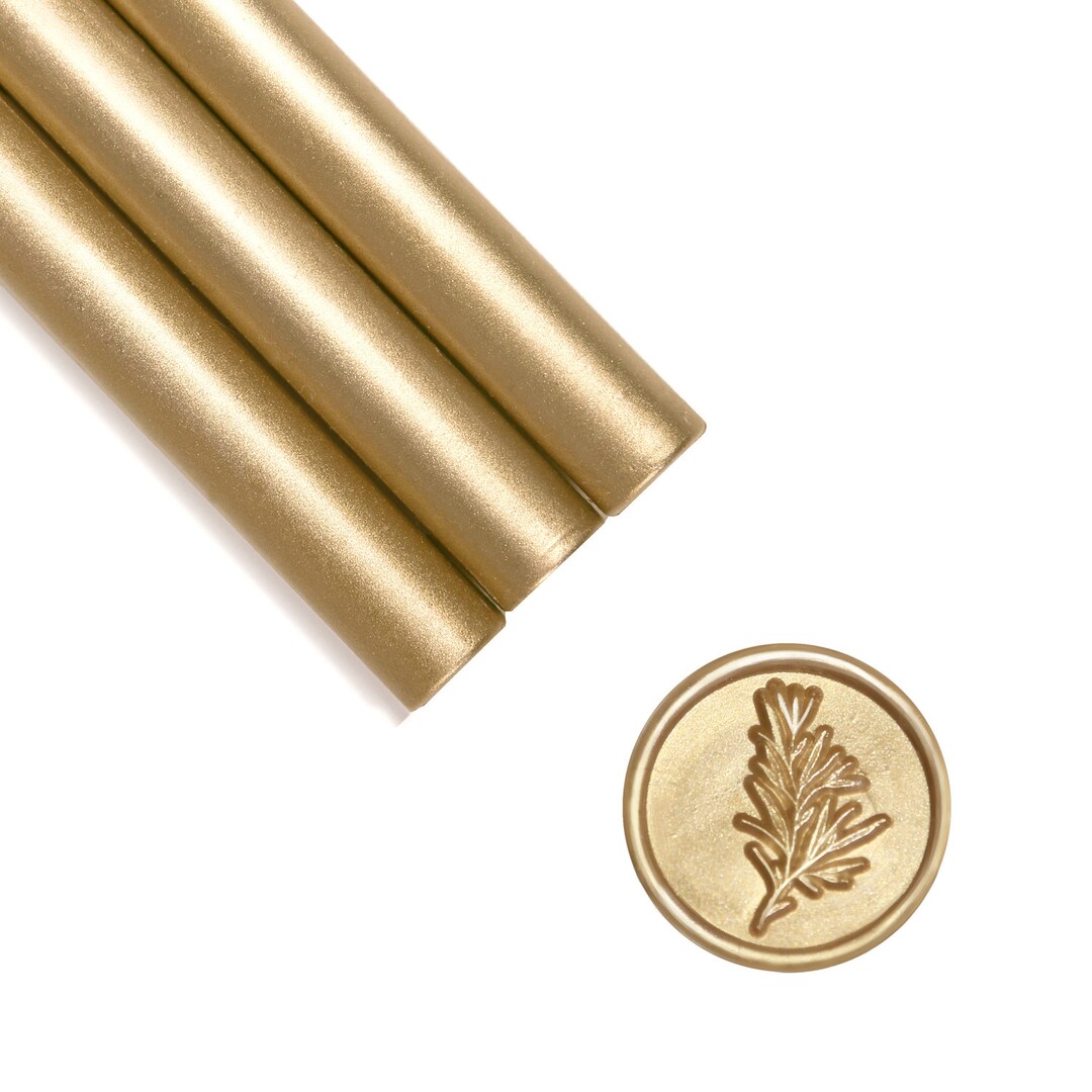 Sealing Wax Stick Prosecco Light Gold Glue Gun Wax Seal for Wedding