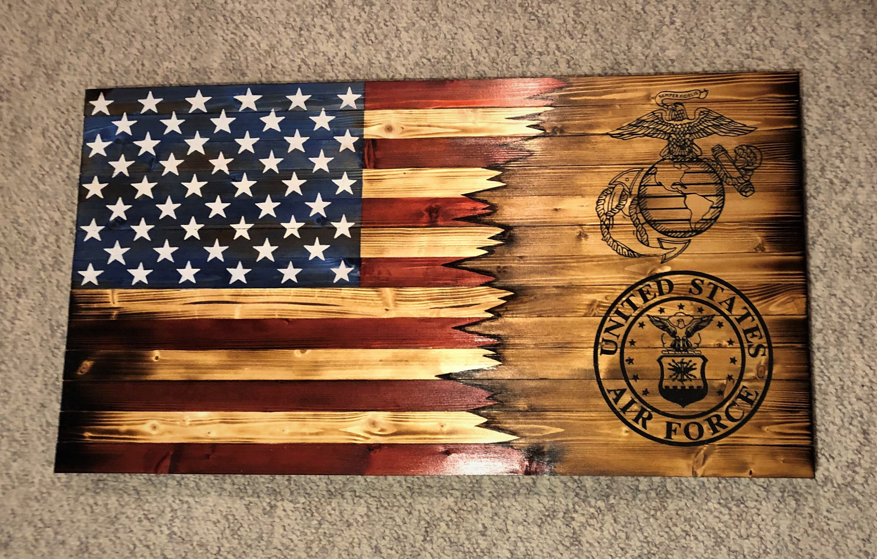 Custom Wood Flag / Custom Wood Flag / Custom American Flag / Etsy