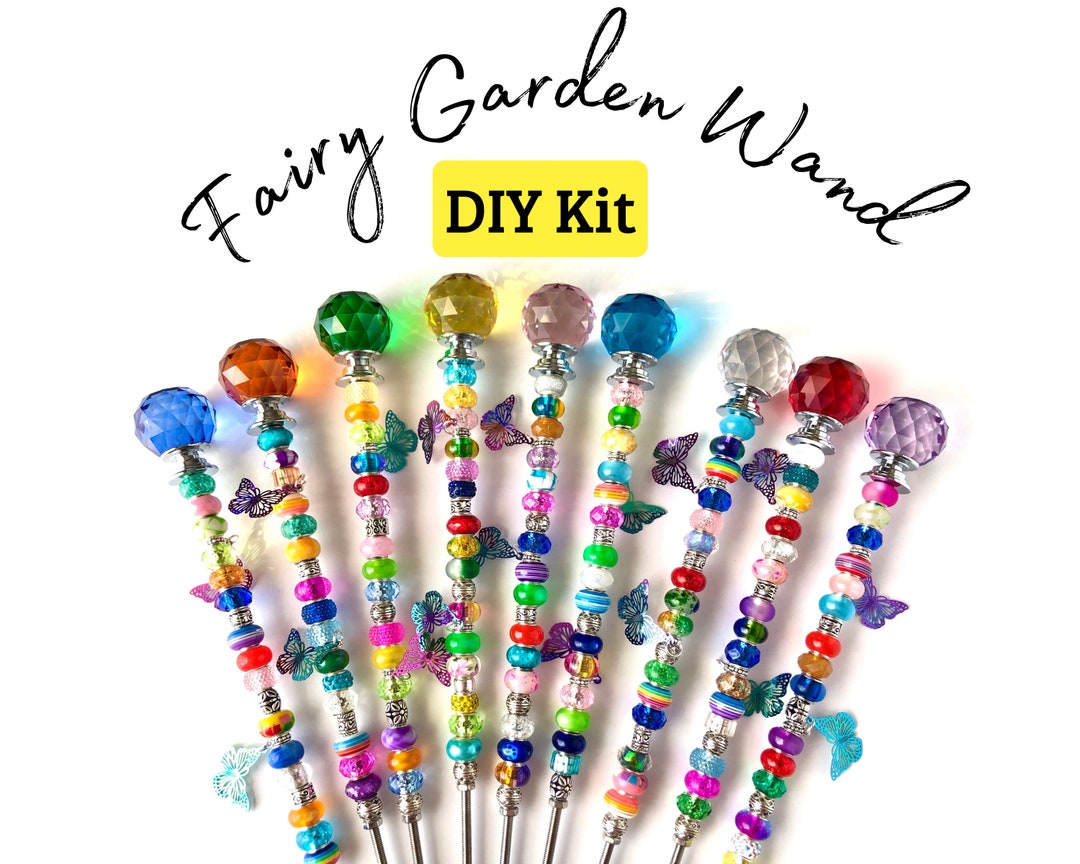 DIY Fairy Garden Stakes Kit, Make Your Own Fairy Garden Wands Kit, DIY