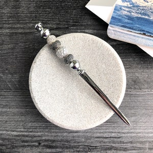 Letter Opener with Glass and Metal Beads, Beaded Letter Opener, Desk Accessory, Gift for Mom, Teacher Gift, Office Letter Opener, OOAK Gift