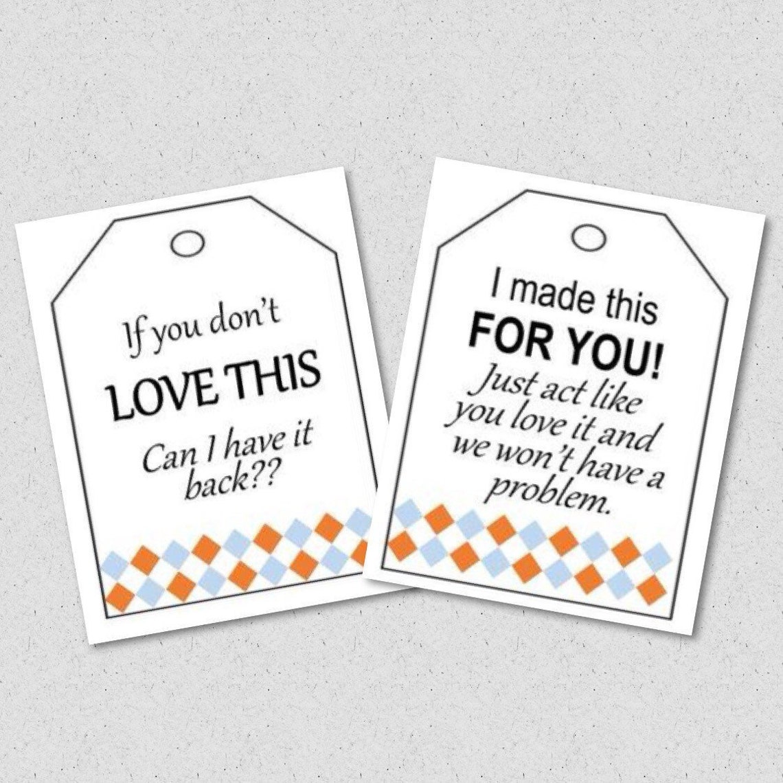 Funny Gift Tags for Handmade Items Handmade Product Tags Etsy