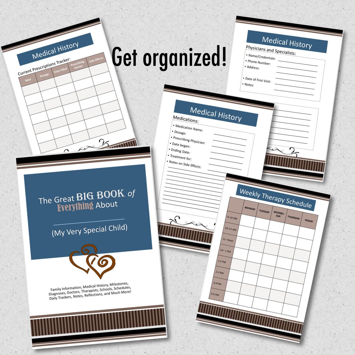 Special Needs Binder Medical Binder Autism Binder Fillable Etsy