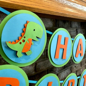 Dinosaur Birthday Banner  First Birthday Party  Dino Themed Decorations