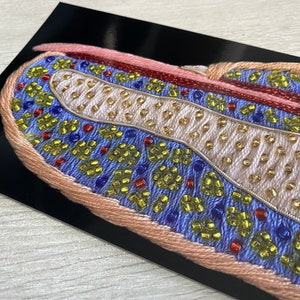 Fingernail Anatomy Embroidery A6 Print