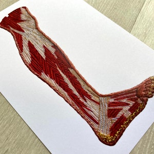 Noga Mięśniowo-szkieletowa Anatomiczna Haft A5 Wydruk