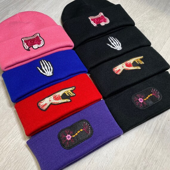 Skeleton Hand Beanie. Glow in the Dark 