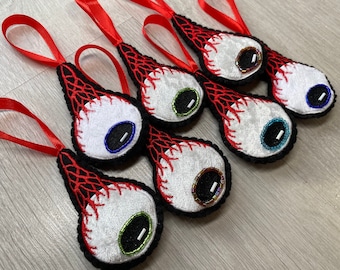 Eyeball - Embroidered Hanging Decoration