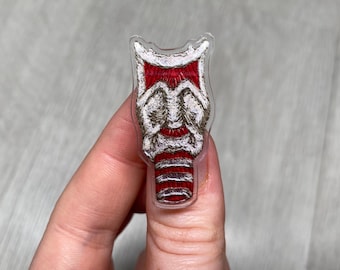 Larynx Anatomical Acrylic Pin Badge. Anatomy, Trachea, Medical, Speech Therapy, Vocal Chords, etc.