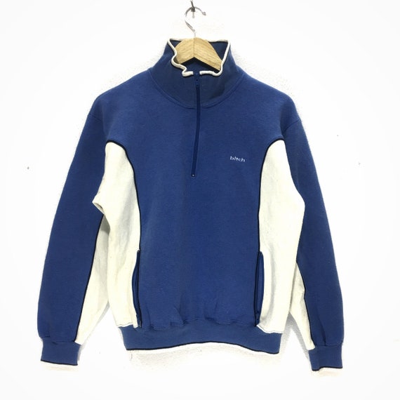 Vintage BITCH SKATEBOARDS Striped Sweater Zip Swea