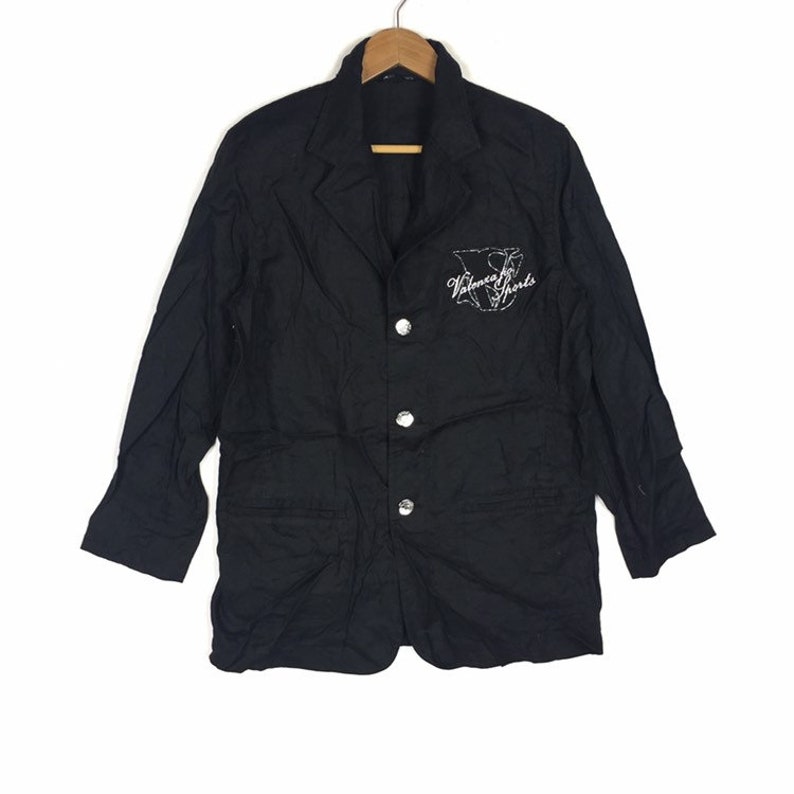 Vintage VALENZA SPORTS 3 Button Blazer Sport Coat Jacket Sweater Trench Parka Italy Designer