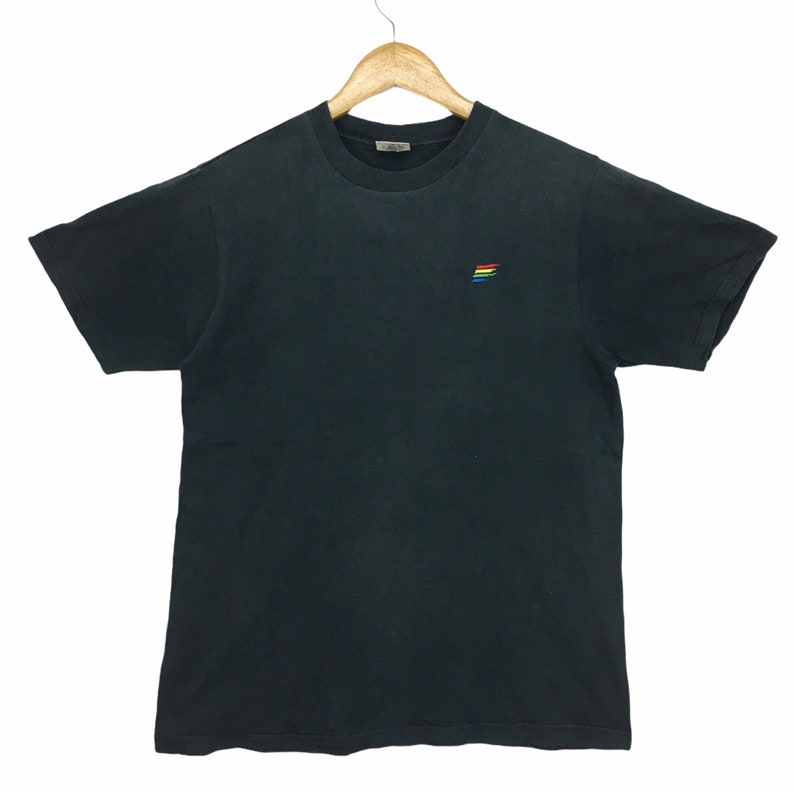 Vtg BENETTON FORMULA 1 Racing Team Round Neck Tee Shirt Spell Out Streetwear Clothing