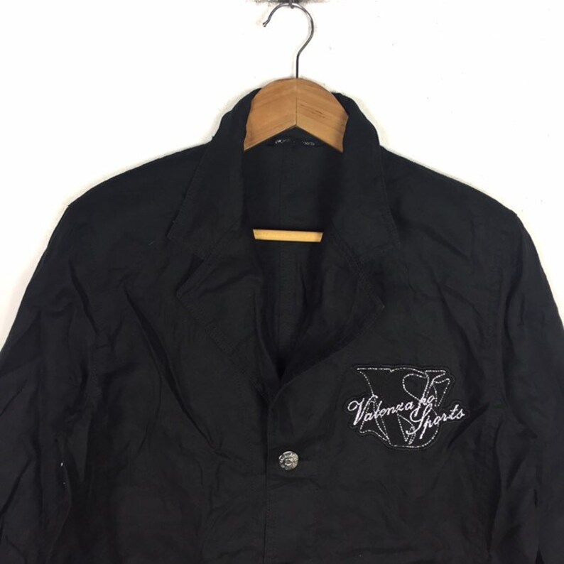 Vintage VALENZA SPORTS 3 Button Blazer Sport Coat Jacket Sweater Trench Parka Italy Designer