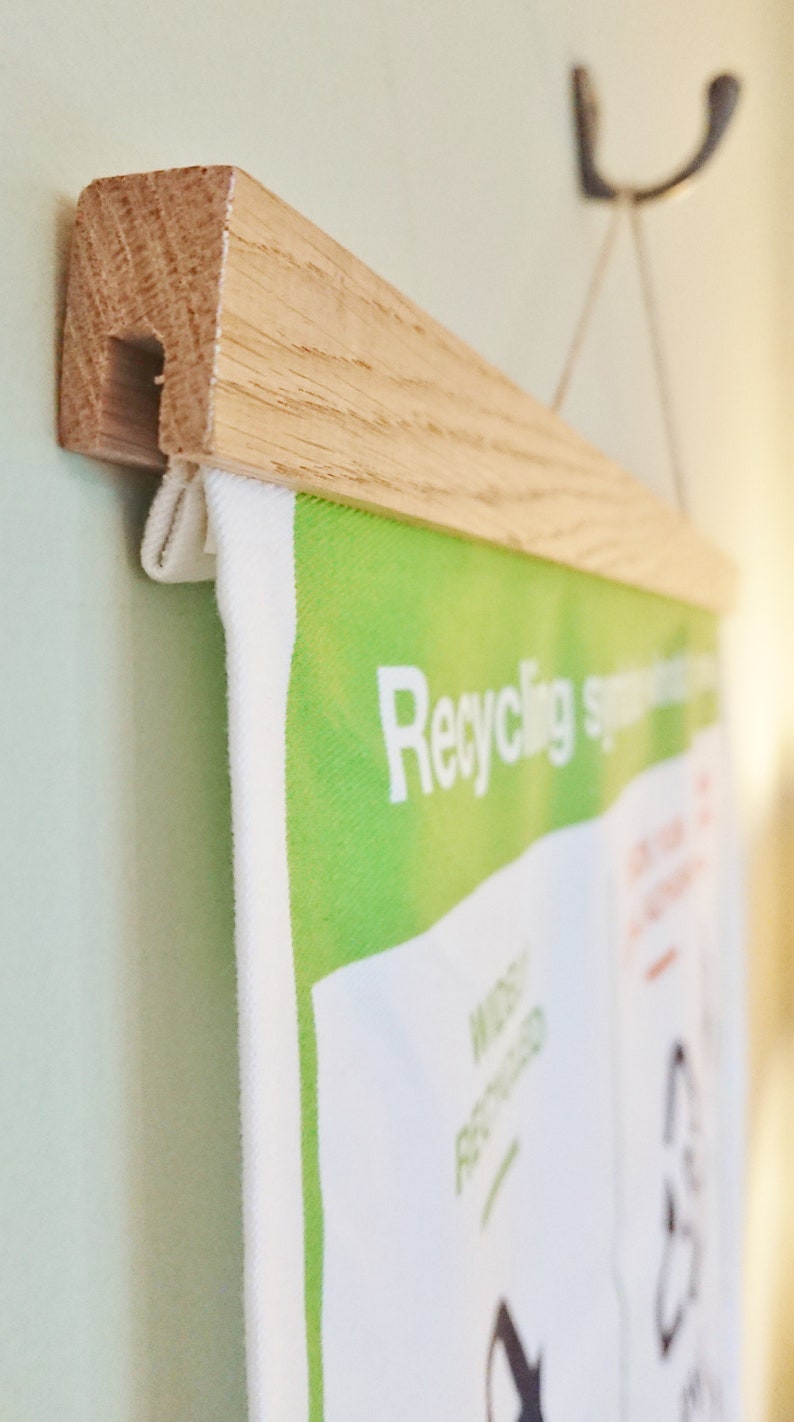 Art tea towel fabric hanger hanger frame in sustainable Etsy