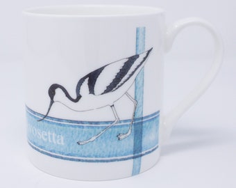Avocet mug - Fine bone china mug with Avocet design