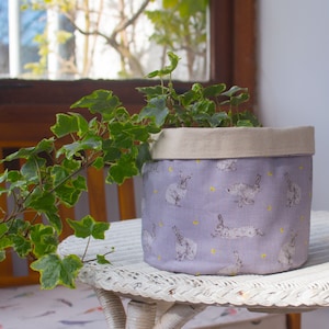 Plant pot; fabric plant pot/basket, indoor plant pot or storage basket