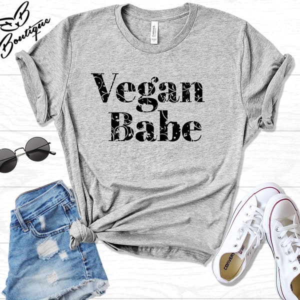 Vegan Shirt | Vegan Babe Shirt | Vegan  T Shirt | Vegan Gift | Vegan Clothing | Herbivore Shirt | Vegan T-Shirt | Vegan | Vegetarian Shirt