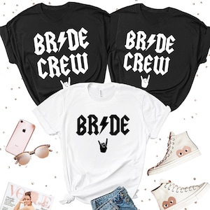 Rock Bride T-shirt, Heavy Metal Bride, Bridesmaid T-Shirts, Bachelorette Party T-shirts, Hen Party T-shirts, Bridal Party Tops