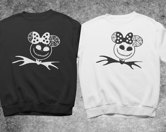 women's skeleton sweatshirt halloween jumper unisex horror logo premium quality