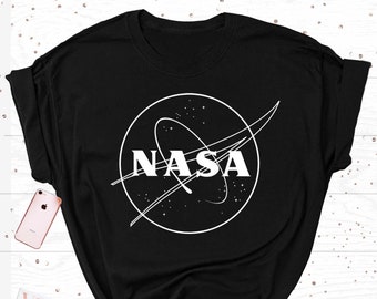 Womens NASA Outline Logo T-shirt in