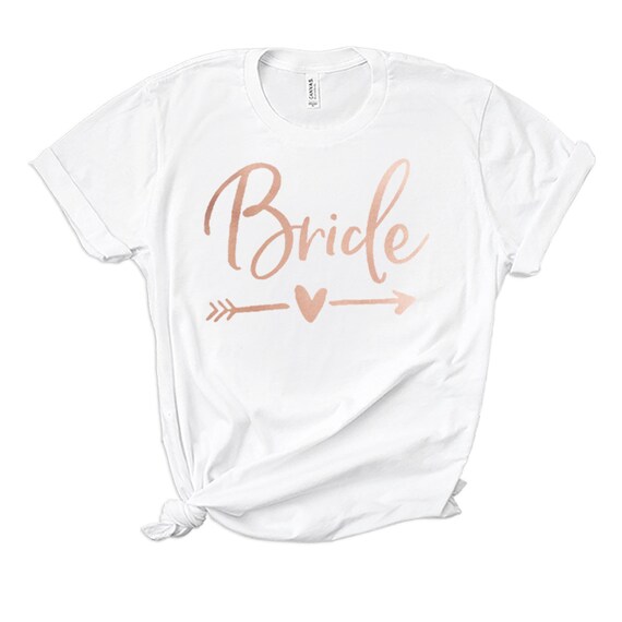 Rose gold sale bridesmaid shirts