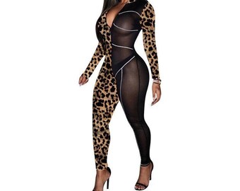 leopard bodysuit outfit