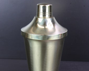 Art Deco brass cocktail shaker.