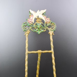 Art Nouveau cast iron floral painters easel by L. Meyer Jun. & co