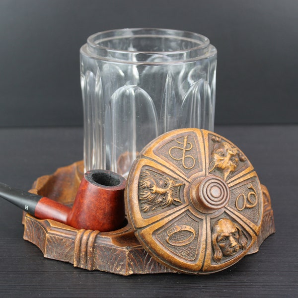 Antique Dog Pipe Holder Etsy