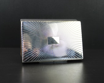 Art Deco silver plated cigarette storage box by Lutz & Weiss.