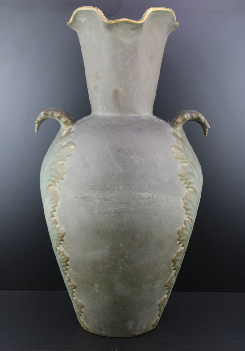 Art Nouveau Very Large Amphora Style Vase With Ladies Head. Etsy