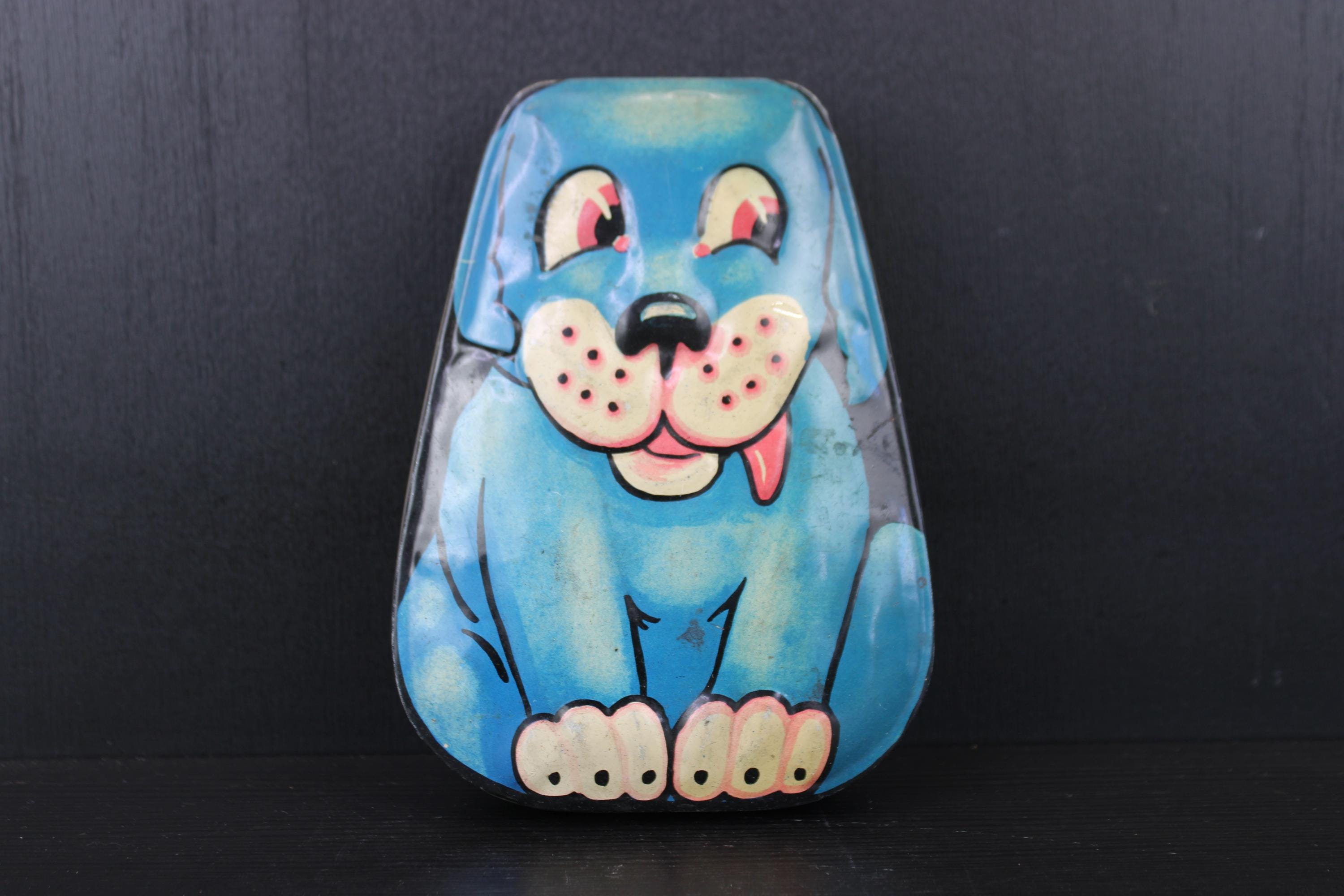 A Vintage Blue Dog Toffee Candy Tin by George W Horner. - Etsy