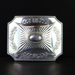 Art Nouveau silver plated belt buckle by WMF.
