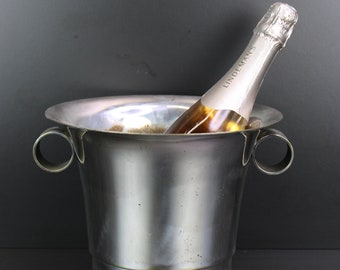 Art Deco silver plated champagne cooler.