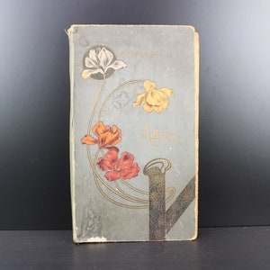 Jugendstil florales Fotoalbum für Postkarten oder Foto´s
